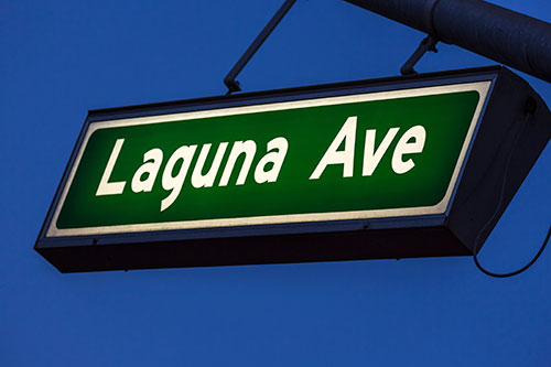 Laguna Ave Street Sign