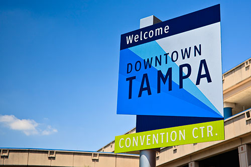 Downtown Tampa sign